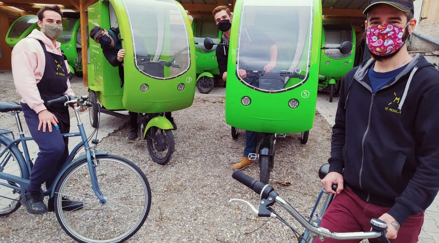 La livraison des commandes par tricycles à assistance électrique