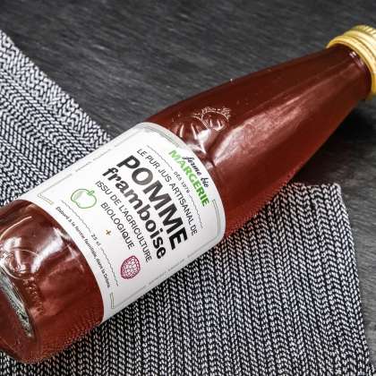 Jus pomme-framboise