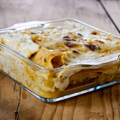 Lasagnes : potiron-fourme d'Ambert AOP