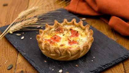 Quiche chèvre-tomate-courgette