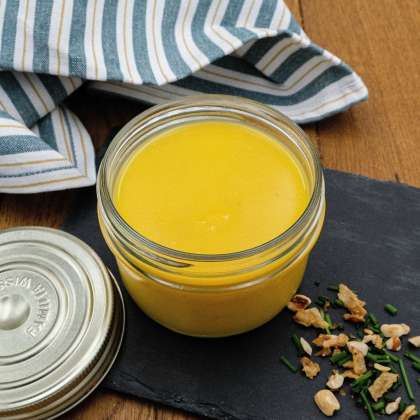 Soupe butternut-lentilles corail