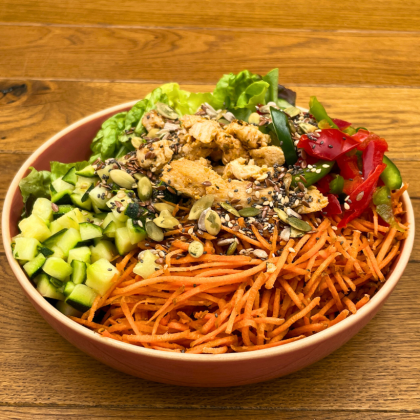 Salade poulet et légumes du soleil