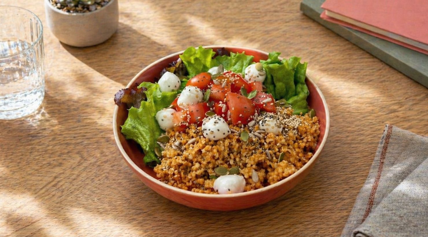 Salade bowl tomate & mozza fondante